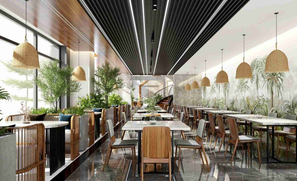 Công trình bàn giao nhà hàng của Tân Phát - công ty xây dựng tại Quy Nhơn